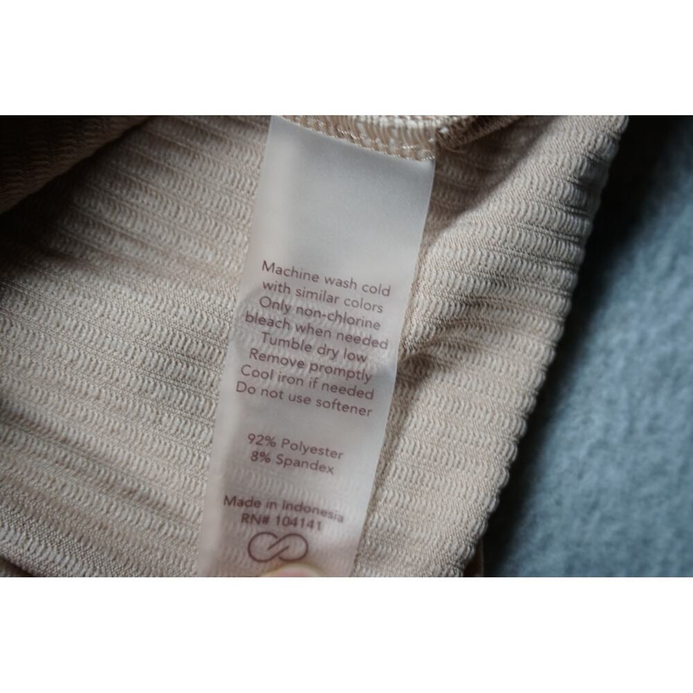 Calia Ribbed Workout Tank Champagne Pink Racerback XL - Picture 3 of 5